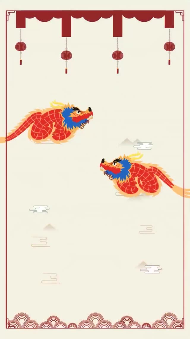 【英文】龙舞视频画面